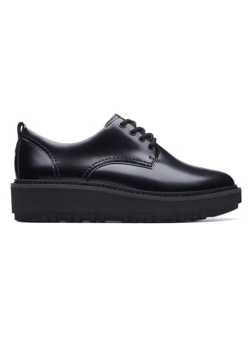 Clarks Leder-Schnürschuhe ''OriannaW Derby'' in Schwarz