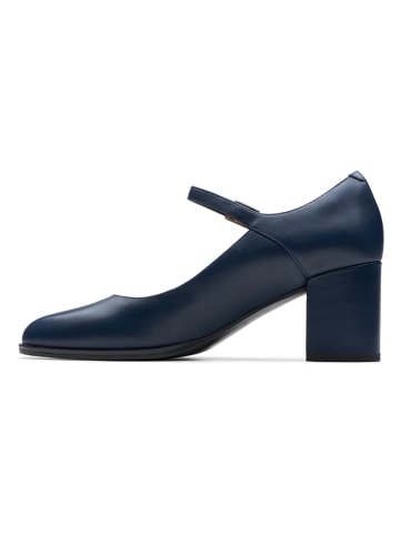 Clarks Skórzane czółenka 'Freva55 Strap'' w kolorze granatowym