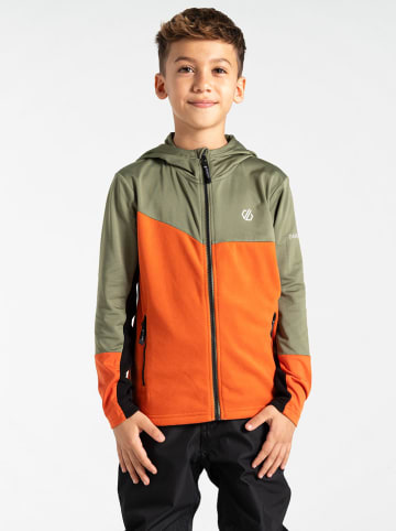 Dare 2b Kurtka polarowa "Thriving III" w kolorze oliwkowo-pomarańczowym