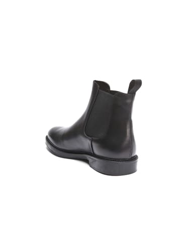 Frank Daniel Leder-Chelsea-Boots in Schwarz