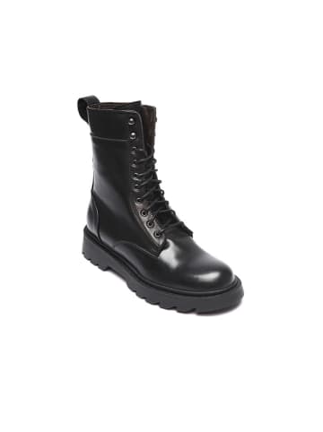 Frank Daniel Leder-Boots in Schwarz