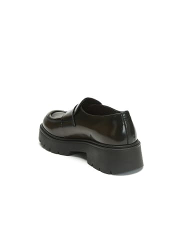 Frank Daniel Leren mocassins bruin