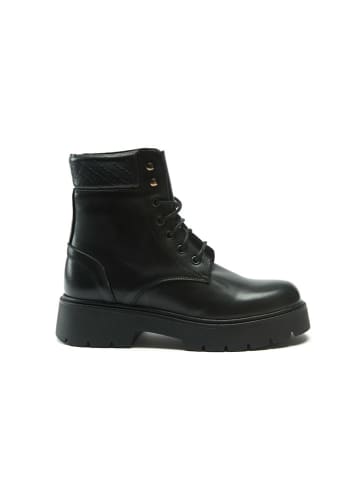 Frank Daniel Leder-Boots in Schwarz