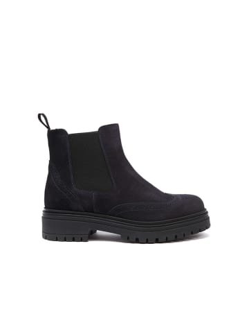 Frank Daniel Leren chelseaboots donkerblauw