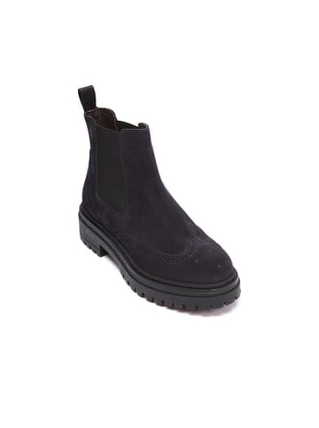 Frank Daniel Leren chelseaboots donkerblauw