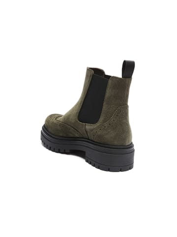 Frank Daniel Leren chelseaboots kaki