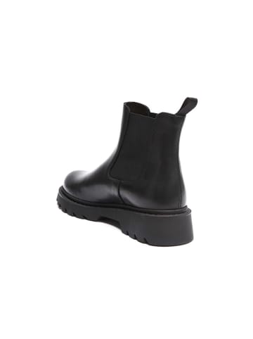 Frank Daniel Leder-Chelsea-Boots in Schwarz