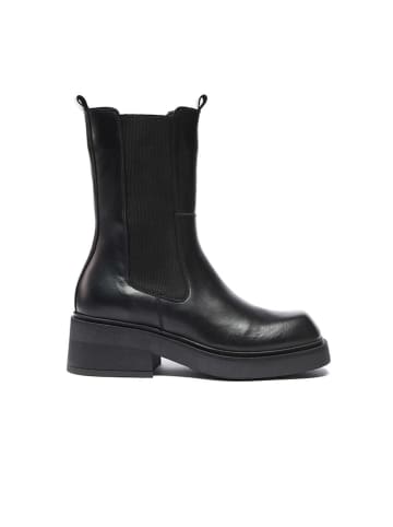 Frank Daniel Leder-Chelsea-Boots in Schwarz
