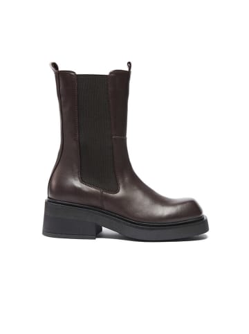 Frank Daniel Leder-Chelsea-Boots in Braun