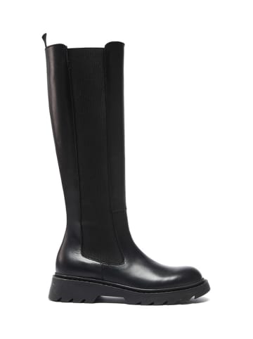 Frank Daniel Leder-Stiefel in Schwarz