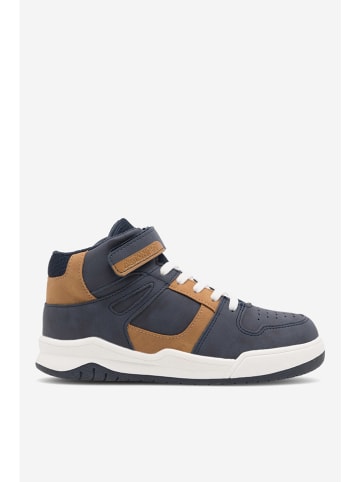 Action Boy Sneakers donkerblauw/lichtbruin