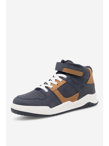Action Boy Sneakers donkerblauw/lichtbruin