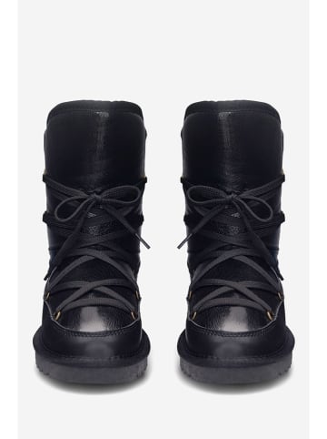 Lasocki Leren winterboots zwart