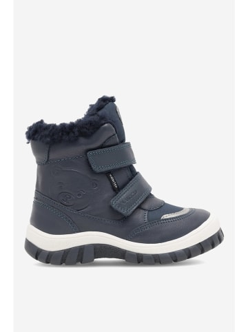 Lasocki Leder-Winterboots in Dunkelblau