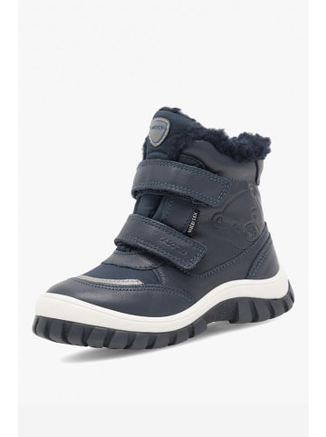 Lasocki Leder-Winterboots in Dunkelblau