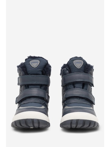 Lasocki Leder-Winterboots in Dunkelblau