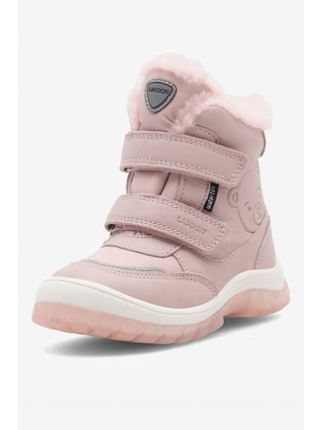 Lasocki Leder-Winterboots in Rosa