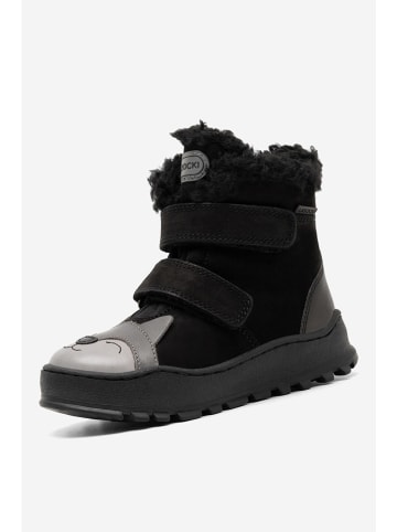 Lasocki Leren winterboots zwart