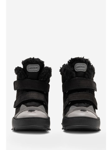 Lasocki Leren winterboots zwart