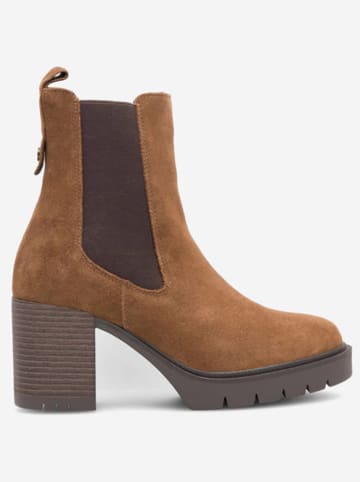 Lasocki Leder-Stiefeletten in Hellbraun