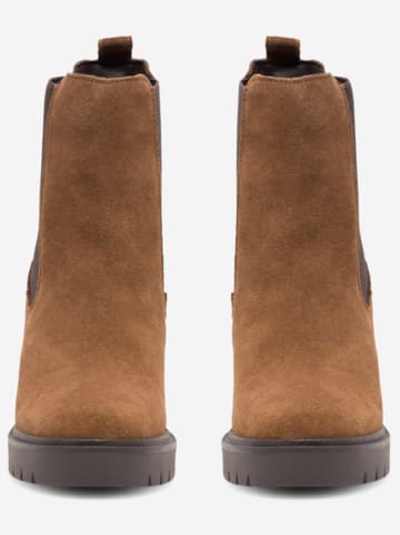 Lasocki Leder-Stiefeletten in Hellbraun