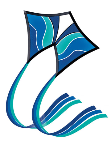 Günther Drache "BLUE WAVE" - (L)70 x (B)90 cm