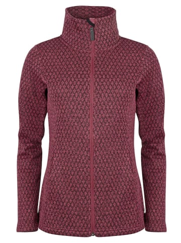 elkline Fleece vest "Hella" donkerrood