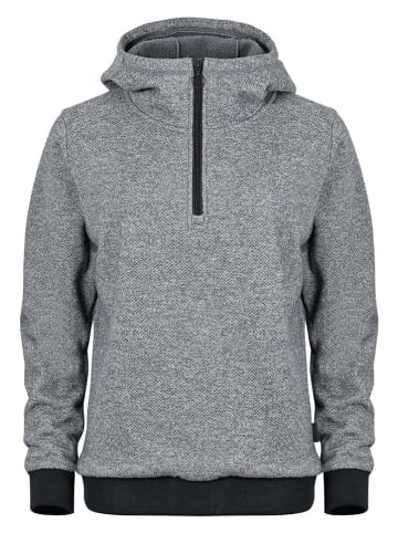 elkline Fleece hoodie "Smile" antraciet