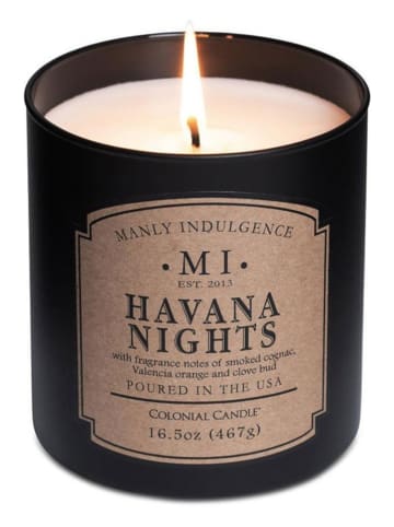 Colonial Candle Geurkaars "Havana Nights" zwart - 467 g