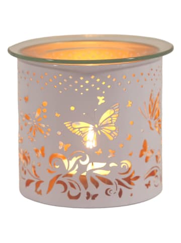 Woodbridge Duftlampe "Butterfly" in Weiß/ Gold - (H)10,5 x Ø 10,5 cm