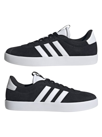 adidas Leder-Sneakers "Court 3.0" in Schwarz