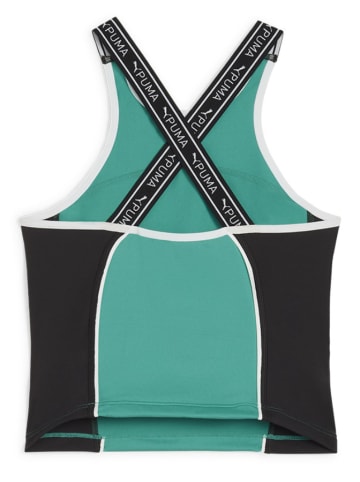 Puma Top sportowy "Fit" w kolorze turkusowym
