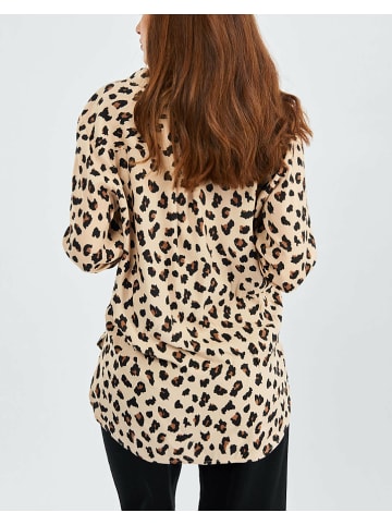 Milan Kiss Bluse in Beige/ Hellbraun