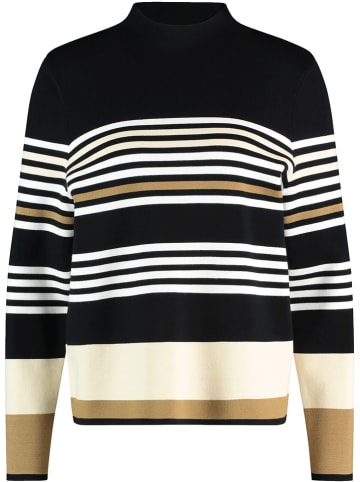 Gerry Weber Trui zwart/wit/camel