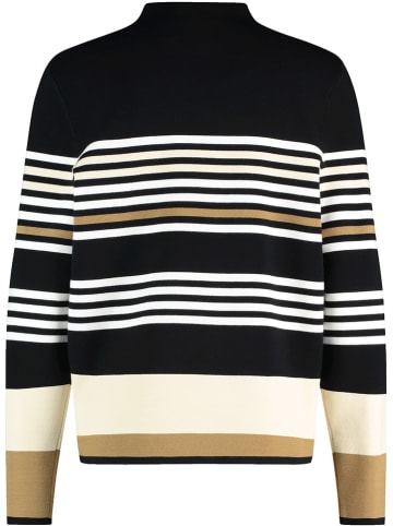 Gerry Weber Trui zwart/wit/camel