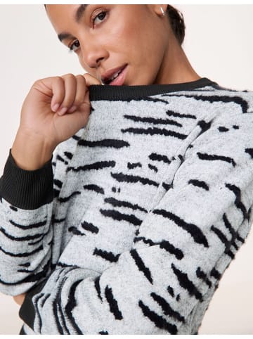 TAIFUN Pullover in Weiß/ Schwarz
