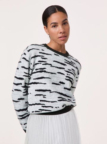TAIFUN Pullover in Weiß/ Schwarz