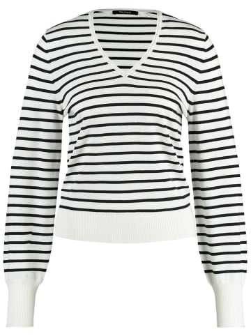 TAIFUN Pullover in Weiß/ Schwarz
