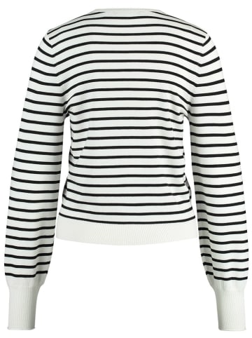 TAIFUN Pullover in Weiß/ Schwarz