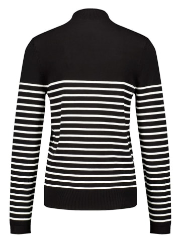TAIFUN Pullover in Schwarz/ Weiß