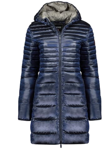 ANAPURNA Doorgestikte mantel "Bogusz" donkerblauw