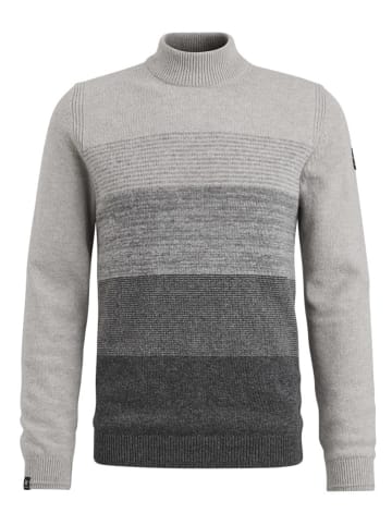 Vanguard Wollpullover in Anthrazit/ Hellgrau
