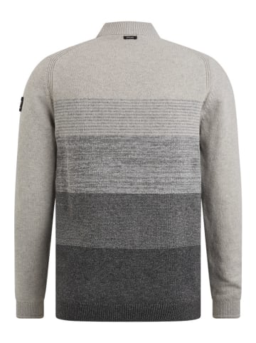 Vanguard Wollpullover in Anthrazit/ Hellgrau