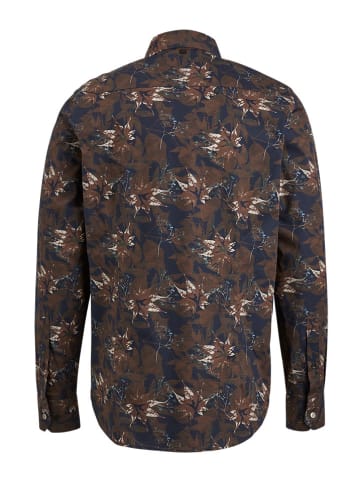 Vanguard Blouse donkerblauw/bruin