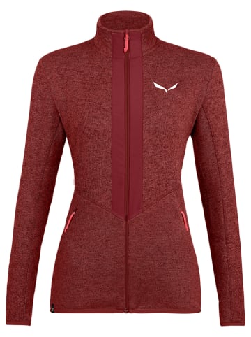 Salewa Kurtka polarowa "Rocca" w kolorze czerwonym