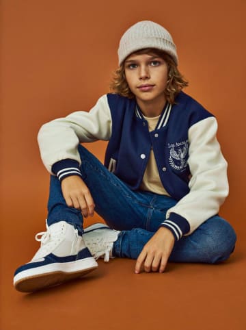 KIDS ONLY Bomberjack "Many" wit/donkerblauw