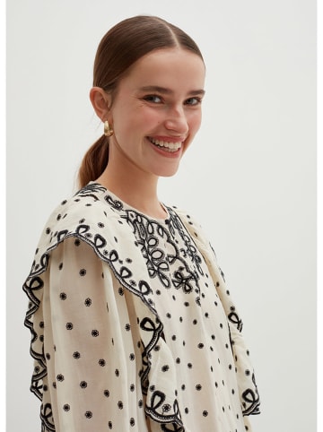 STEFANEL Blouse crème/zwart