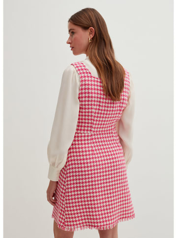 STEFANEL Jurk roze/wit