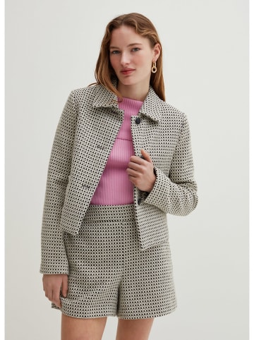 STEFANEL Blousejas zwart/beige