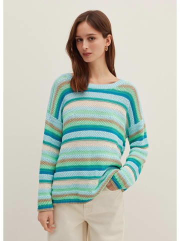STEFANEL Pullover in Türkis/ Blau